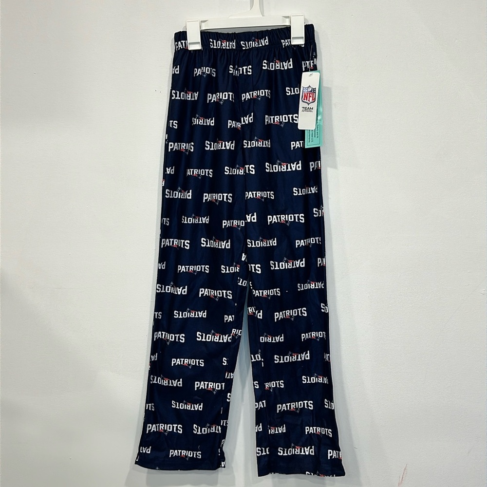 NFL New England Patriots Team Logo Lounge Pants Kids Size L 10/12 Pajama Pants